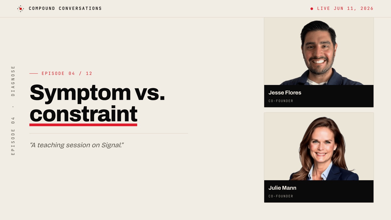 Symptom vs. constraint